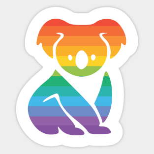 Pride Koala - Gay Pride Flag Sticker